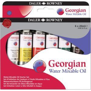 Daler Rowney Georgian Started Set Pintura al Óleo Miscible con Agua 6x20ml