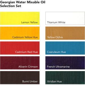 Daler Rowney Georgian Selection Set Pintura al Óleo Miscible con Agua 10x37ml