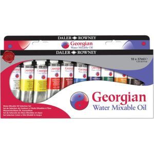 Daler Rowney Georgian Selection Set Pintura al Óleo Miscible con Agua 10x37ml