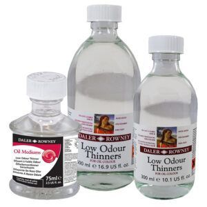 Daler Rowney Disolvente de Bajo Olor para Óleo Frasco Cristal