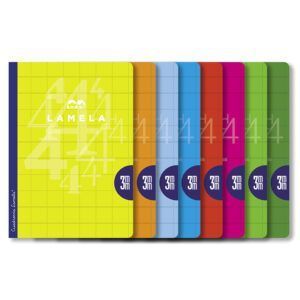 Lamela Libreta Grapa A4 Cartoncillo Platificado Cuadrovía 50H Colores Surtidos