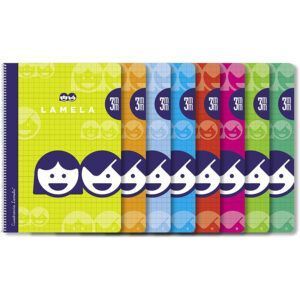 Lamela Cuaderno Espiral 4º Cartoncillo Plastificado 40H Cuadrovía (Pack 10 Uds.)