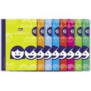 Lamela Cuaderno Espiral 4º Cartoncillo Plastificado 40H Cuadrovía (Pack 10 Uds.)