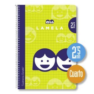 Lamela Cuaderno Espiral 4º (A5) Cartoncillo Plastificado 40H Cuadrovía (Pack 10 Uds.) Lamela Cuaderno Espiral 4º (A5) Cartoncillo Plastificado 40H Cuadrovía (Pack 10 Uds.)