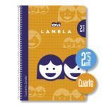 Lamela Cuaderno Espiral 4º (A5) Cartoncillo Plastificado 40H Cuadrovía (Pack 10 Uds.)