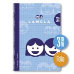 Lamela Cuaderno Espiral Fº (A4+) Cartoncillo Plastificado 80H Cuadrovía (Pack 10 Uds.)