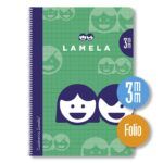 Lamela Cuaderno Espiral Fº (A4+) Cartoncillo Plastificado 80H Cuadrovía (Pack 10 Uds.)