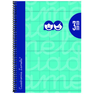 Lamela Cuaderno Espiral 4º (A5) Extradura 80H 90grs Cuadrovía 3mm