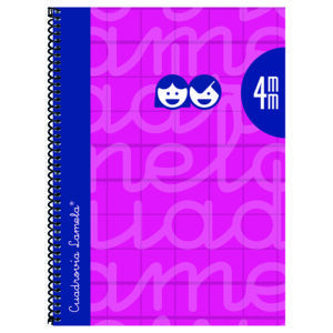 Lamela Cuaderno Espiral 4º (A5) Extradura 80H 90grs Cuadrovía 4mm