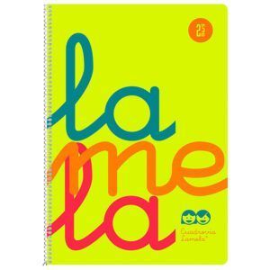 Lamela Cuaderno Espiral 4º PP Flúor 80H 90grs Cuadrovía 2,5mm