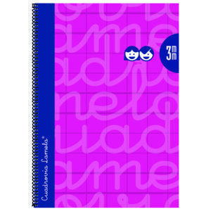 Lamela Cuaderno Espiral Fº (A4+) Extradura 80H 90grs Cuadrovía 3mm