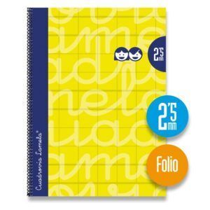 Lamela Cuaderno Espiral Fº Extradura 80H 90grs Cuadrovía 2,5mm