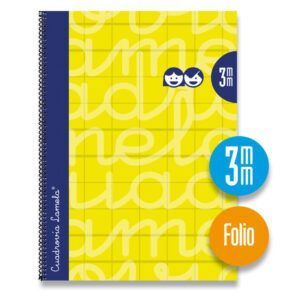 Lamela Cuaderno Espiral Fº (A4+) Extradura 80H 90grs Cuadrovía 3mm