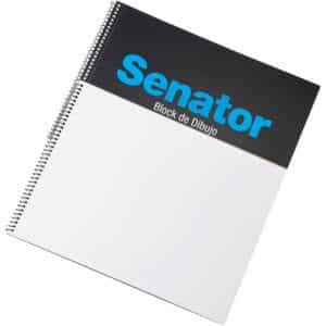 Senator Bloc de Dibujo 248x346mm, Tapa Cartón, 150g, 20 Hojas