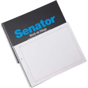 Senator Bloc de Dibujo 248x346mm, Cartón, 150g, 20 Hojas