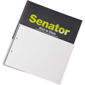 Senator Bloc de Dibujo 248x346mm, Tapa Polipropileno, 150g, 20 Hojas