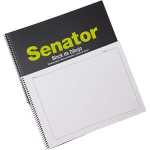 Senator Bloc de Dibujo 248x346mm, Tapa Polipropileno, 150g, 20 Hojas