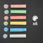 Campus Baby Tizas Jumbo de Colores (Estuche de 6 Uds.)