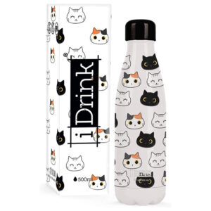 iDrink Botella Térmica Doble Pared "Gatos" 500ml