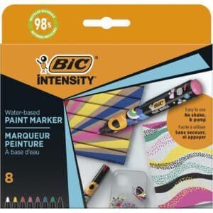 BIC Rotuladores Intensity Paint Marcadores Punta Ojival 4.5mm (8 Colores)