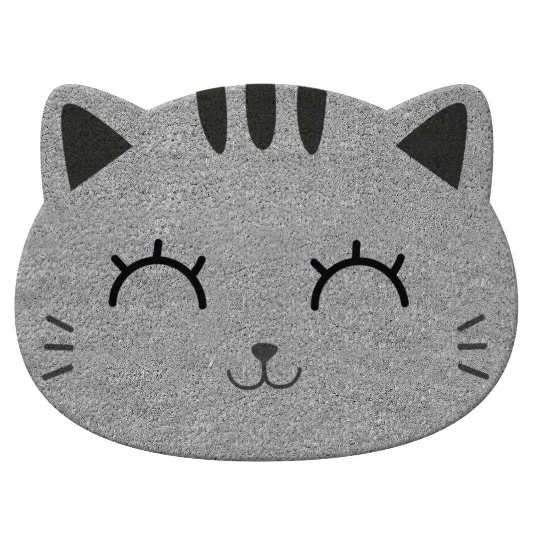 iTotal Felpudo de Entrada 70x40cm Gato Gris iTotal Felpudo de Entrada 70x40cm Gato Gris