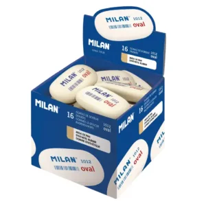 MILAN Goma de Borrar Oval 1012 Miga de Pan (Caja de 16 Uds.)