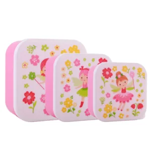 ITOTAL Fiambrera de 3 Piezas de PP Sin BPA (700ml, 500ml y 350ml) ANIMALS