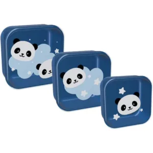 ITOTAL Fiambrera de 3 Piezas de PP Sin BPA (700ml, 500ml y 350ml) ANIMALS