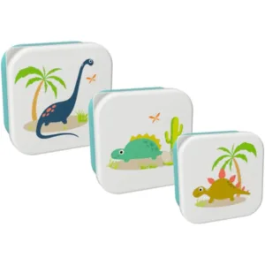 ITOTAL Fiambrera de 3 Piezas de PP Sin BPA (700ml, 500ml y 350ml) ANIMALS