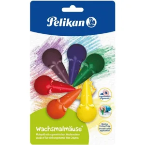 Pelikan Ceras de Ratón de Colores No Mancha 6 Colores Surtidos