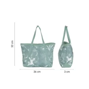 MILAN Bolso Shopper Grande, 18.5L, Colección Lava, Verde