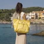 MILAN Bolso Shopper Grande, 18.5L, Colección Lava, Amarillo