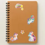 APLI Kids Pegatinas Unicornios Puffy Acolchados Adhesivo Permanente 1 hoja