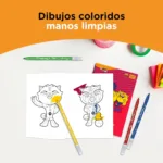 BIC Kids Kit de Colorear FC BARCELONA con Bolígrafo 4 Colores, 12 Lápices de Colores BIC Tropicolors, 12 Rotuladores Kid Couleur, Cuaderno para Colorear y 18 Pegatinas del FC Barcelona