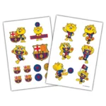 BIC Kids Kit de Colorear FC BARCELONA con Bolígrafo 4 Colores, 12 Lápices de Colores BIC Tropicolors, 12 Rotuladores Kid Couleur, Cuaderno para Colorear y 18 Pegatinas del FC Barcelona