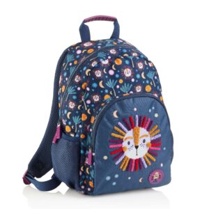 Miquelrius Mochila Escolar Doble London 12L, 2 Compartimentos, Reciclado, Diseño King Jungle