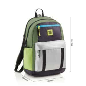 Miquelrius Mochila Escolar Triple Amsterdam, Reciclado, Rider Green