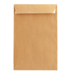 Sobre Bolsa Papel Kraft 90g/m² 370x450mm Tira Silicona, 100 Uds