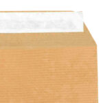 Sobre Bolsa Papel Kraft 90g/m² 370x450mm Tira Silicona, 100 Uds