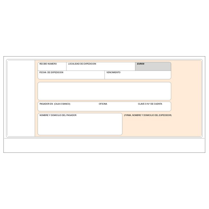 Talonario Recibos Normalizados Bloc Encolado 210x100mm Apaisado Talonario Recibos Normalizados Bloc Encolado 210x100mm Apaisado