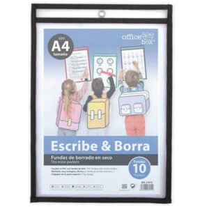 Office Box Funda de Borrado en Seco "Escribe & Borra" (Color Surtido)