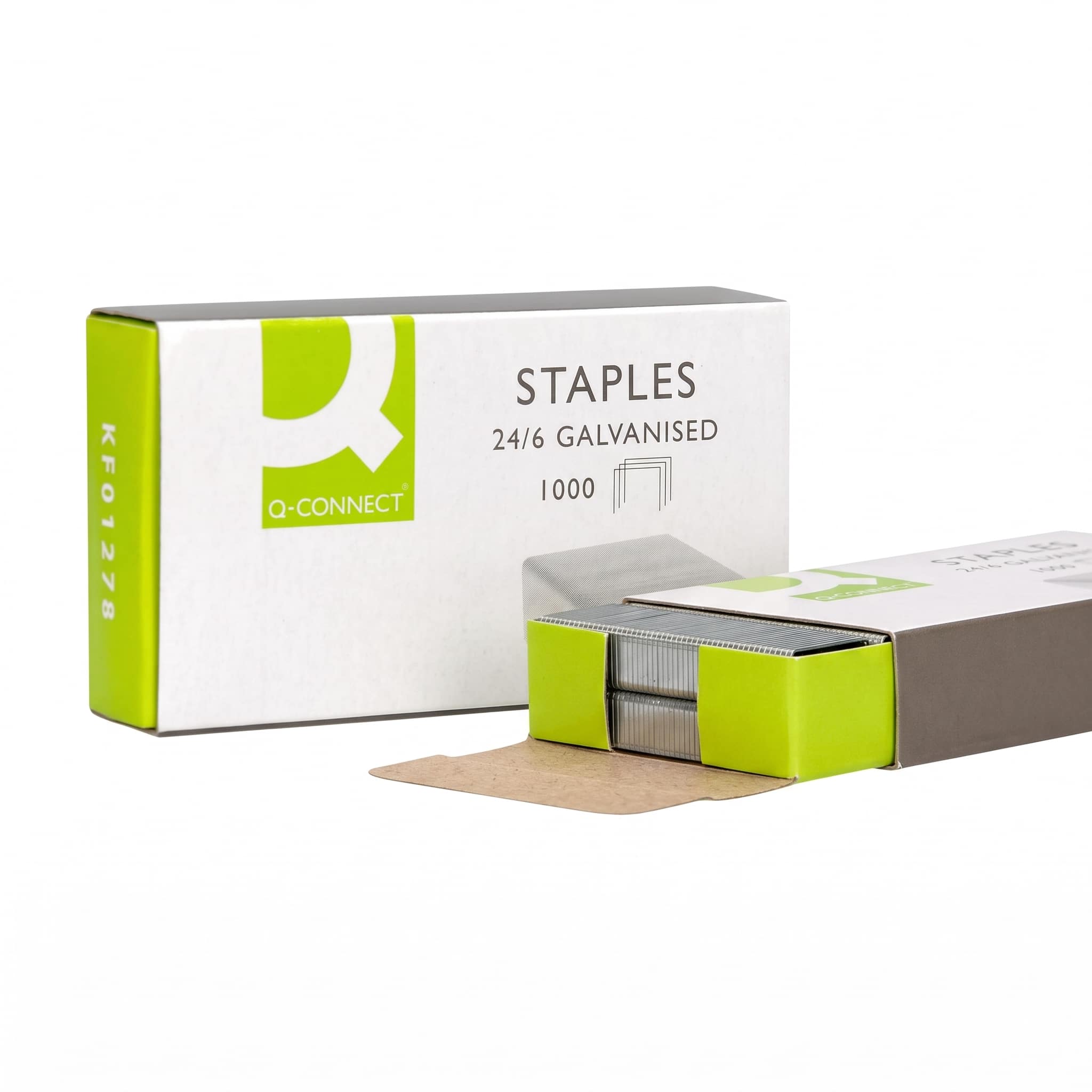 Q Connect Caja de 1000 Grapas Galvanizadas Q Connect Caja de 1000 Grapas Galvanizadas