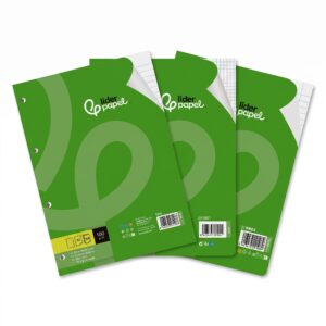 Liderpapel Recambio de Anillas 100 h 100g/m² con Taladros, A5, doble Margen